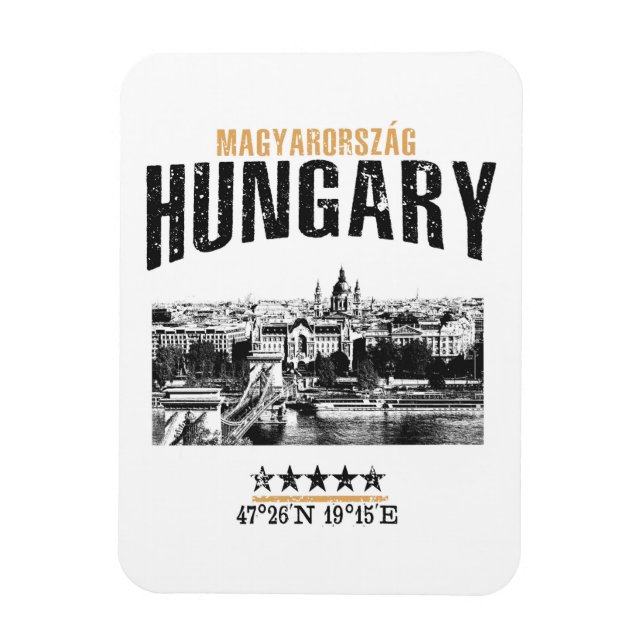 Hungary Magnet (Vertical)