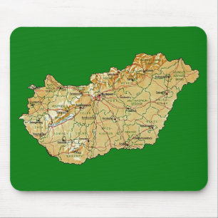 Hungary Map Mousepad