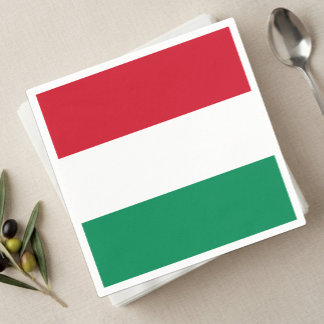 Hungary Napkins, Hungarian Flag party /sports fan Napkin