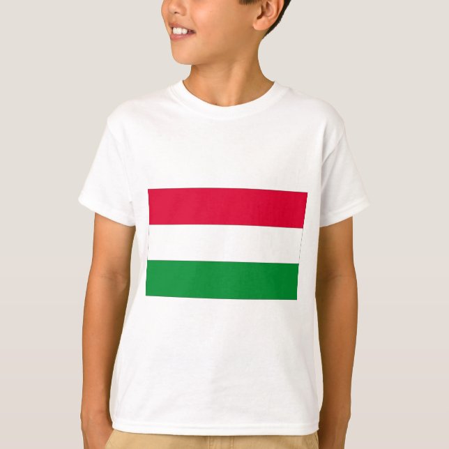 Hungary National Flag T-Shirt (Front)