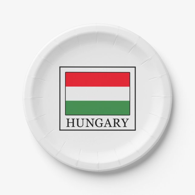 Hungary Paper Plate (Front)