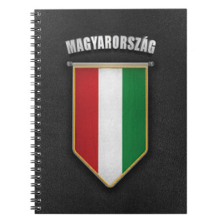 Hungary Pennant with high quality leather look Spiral Notebook