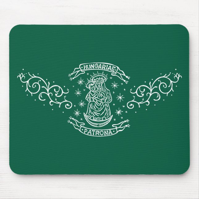 hungary religious motif mediaeval virgin mary jesu mouse pad (Front)