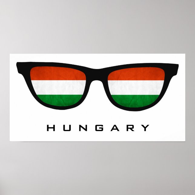 Hungary Shades custom text & colour poster (Front)