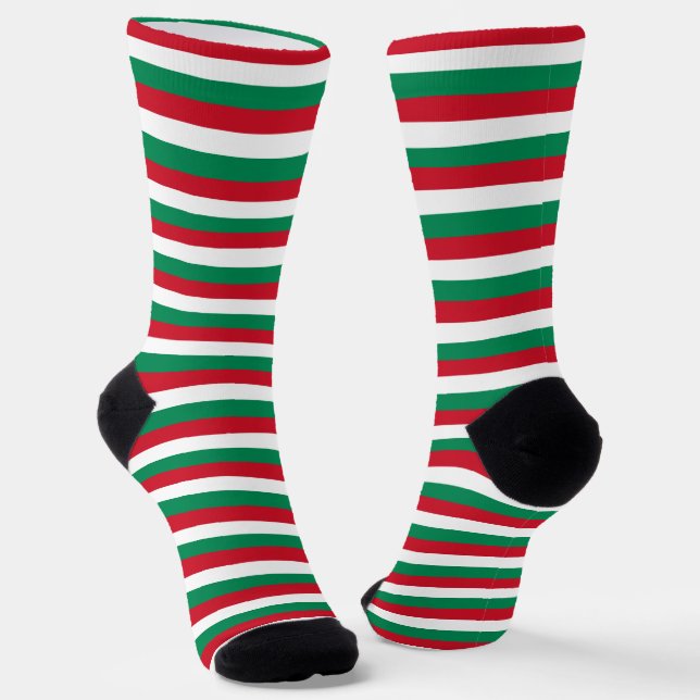 Hungary Socks, patriotic Hungarian Flag fashion Socks (Angled)
