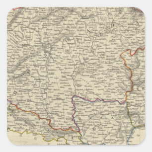 Hungary Square Sticker