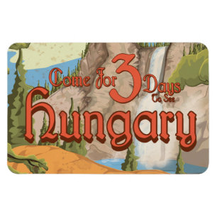Hungary Vintage Travel Poster Magnet