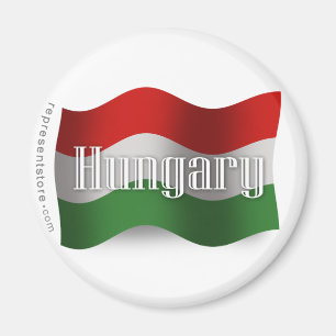 Hungary Waving Flag Magnet