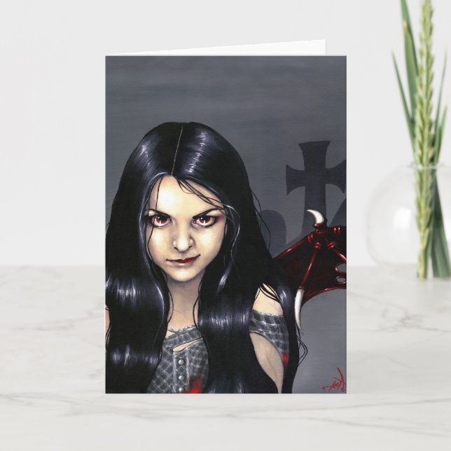 "Hunger Pains" Greeting Card (Front)