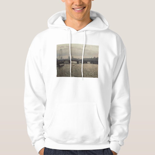 Hungerford Bridge from Waterloo Bridge Hoodie (Front)