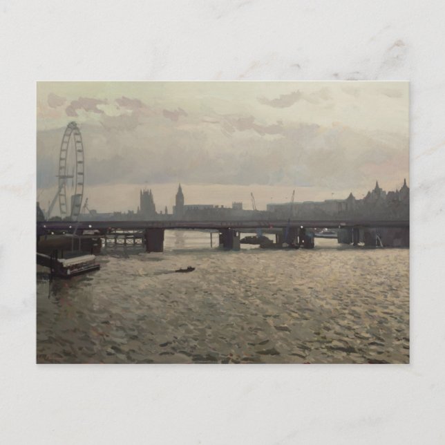 Hungerford Bridge from Waterloo Bridge Postcard (Front)
