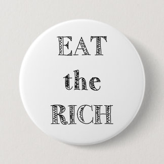 hungry 7.5 cm round badge