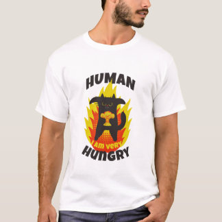 Hungry and angry cat. Annoyed cat. Funny Cat T-Shirt