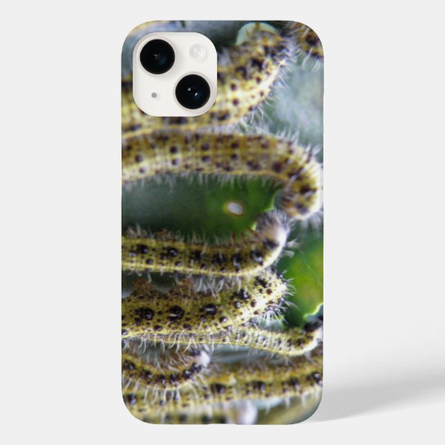 Hungry Cabbage White Caterpillars Case-Mate iPhone Case (Back)