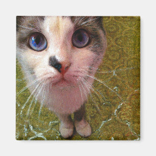 Hungry Cat Fridge Magnet