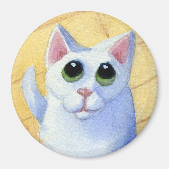 Hungry Cat Magnet (Front)