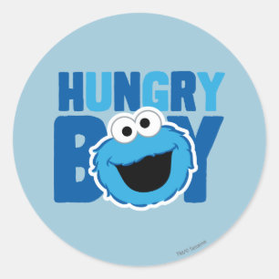 Hungry Cookie Monster Classic Round Sticker