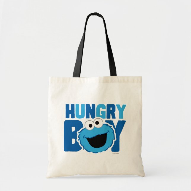 Hungry Cookie Monster Tote Bag (Front)
