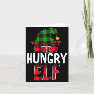 Hungry Elf Matching Family Group Christmas Party P Card
