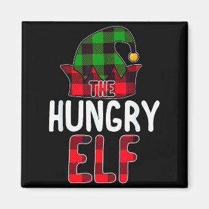 Hungry Elf Matching Family Group Christmas Party P Magnet