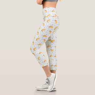 Hungry For Tacos Pattern Capri Leggings