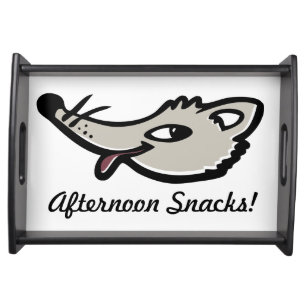Hungry Fox graphic afternoon tea serving tray