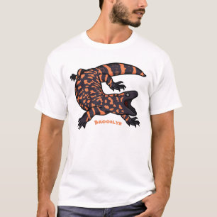 Hungry gila monster lizard cartoon illustration T-Shirt