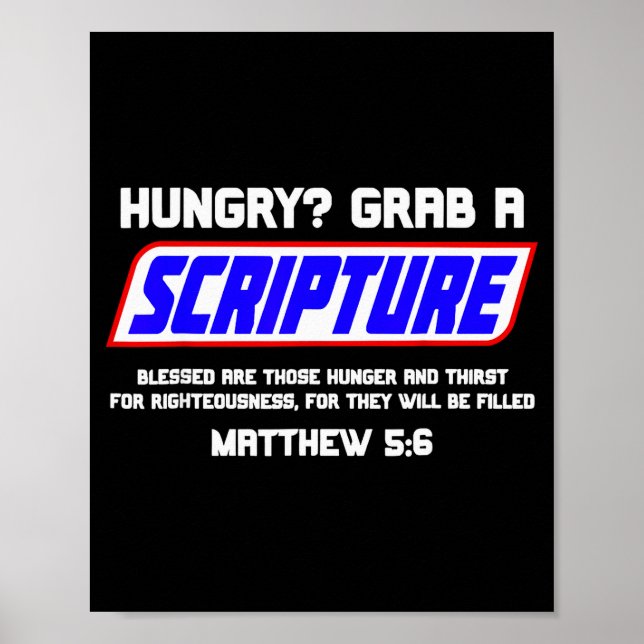 Hungry Grab A Scripture  Poster (Front)