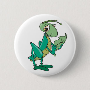 Hungry Grasshopper 6 Cm Round Badge