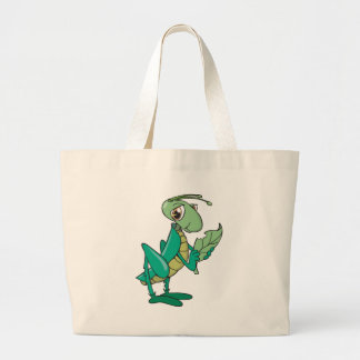Hungry Grasshopper Large Tote Bag