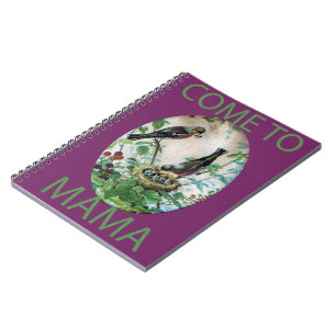 Hungry Hearts: Mama’s Got Food!. Come To Mama Spiral Notebook