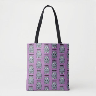 Hungry Hippo Funny Kids Hippopotamus Cartoon Tote Bag