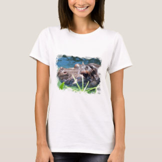 Hungry Hippo Ladies Fitted T-Shirt