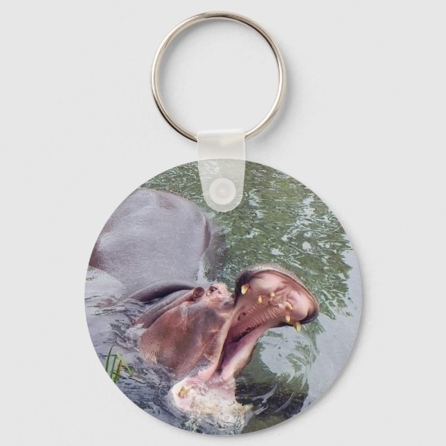Hungry Hippo Mouth Photo Key Ring (Front)