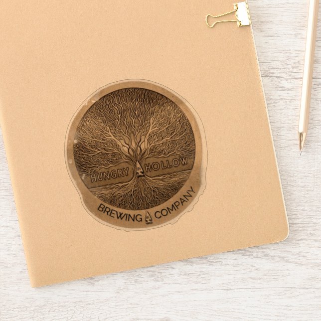 Hungry Hollow Brewing Company Transparent Kiss Cut (Notebook)