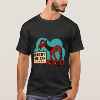 Hungry Horse Dam Montana Vintage Travel Decal Stic T-Shirt