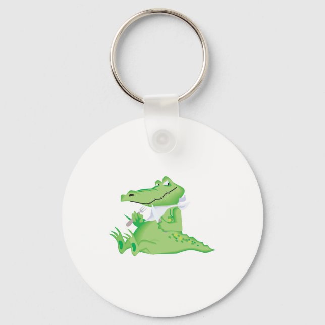 hungry hungry alligator key ring (Front)