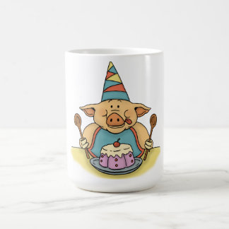 hungry piggy birthday party mug