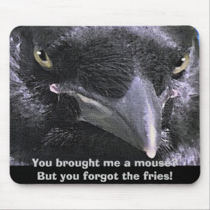 "HUNGRY RAVEN" Mouse Pad