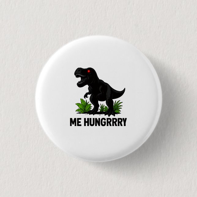 Hungry T-Rexx 3 Cm Round Badge (Front)