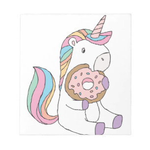 Hungry Unicorns Colourful Unicorn Art Cute Art Notepad