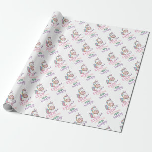 Hungry Unicorns Colourful Unicorn Art Cute Art Wrapping Paper