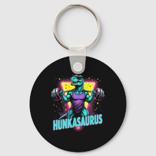 Hunkasaurus Weightlifting Bodybuilding Gym Workout Key Ring