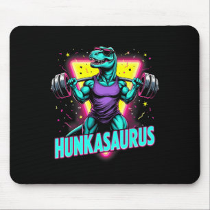 Hunkasaurus Weightlifting Bodybuilding Gym Workout Mouse Pad