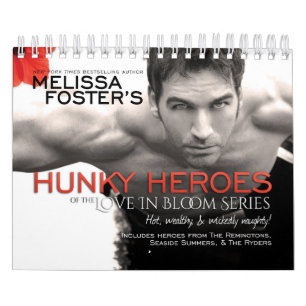 Hunky Heroes of the Love in Bloom Series Calendar