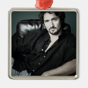 Hunky moustache beard Justin 2006 Metal Tree Decoration