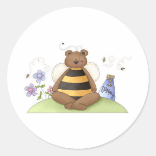Hunny Bear Classic Round Sticker