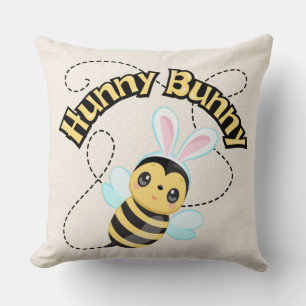 Hunny Bunny Chiffon Cream Polka Dot Pillow