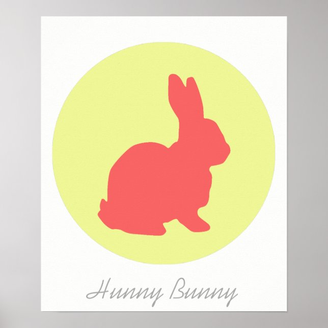 Hunny Bunny Funky A3 Poster (Front)