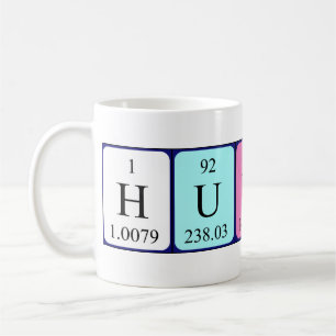 Hunny periodic table name mug